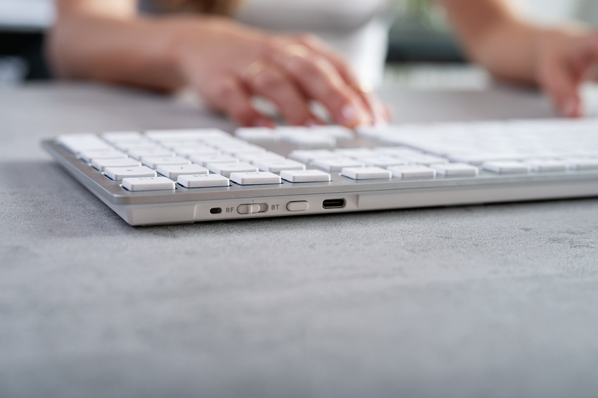 Cherry KW 9100 SLIM - Tastatur - kabellos - 2.4 GHz, Bluetooth 4.0