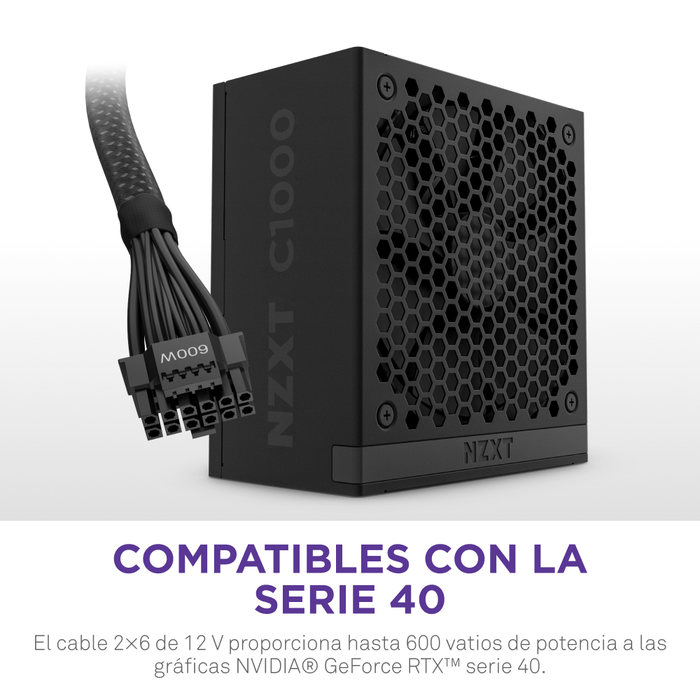 NZXT C1000 Gold ATX 3.1 unit� dalimentation d�nergie 1000 W 24-pin ATX Noir