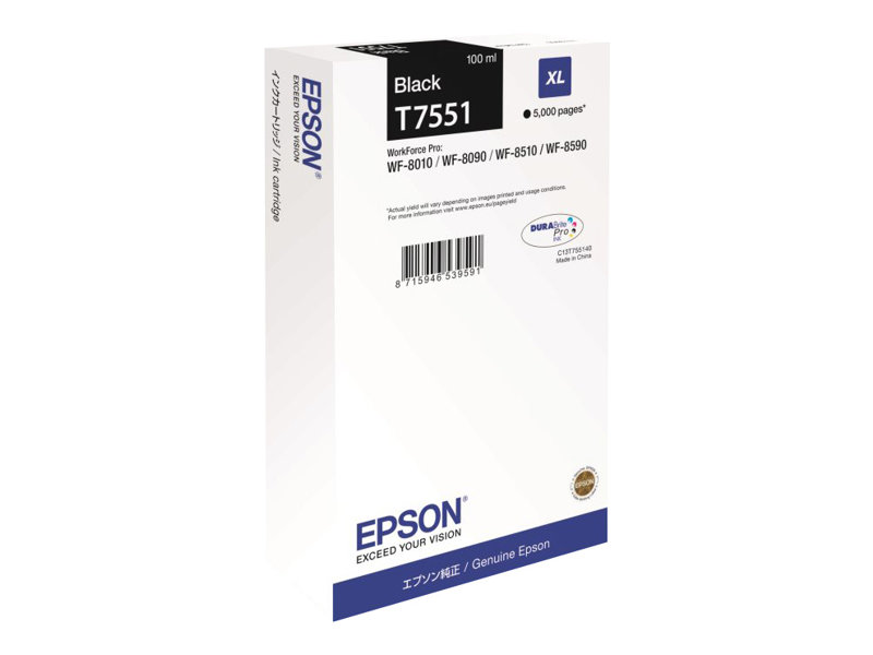 Epson T7551 - 100 ml - Gre XL - Schwarz - Original