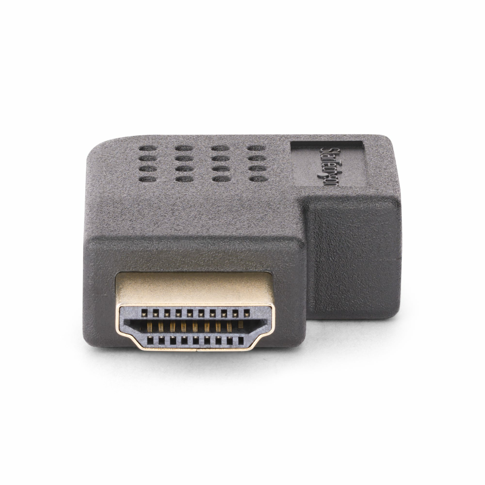 StarTech.com Right Angle HDMI 2.0 Adapter, 90-Degree HDMI Port Saver, M/F