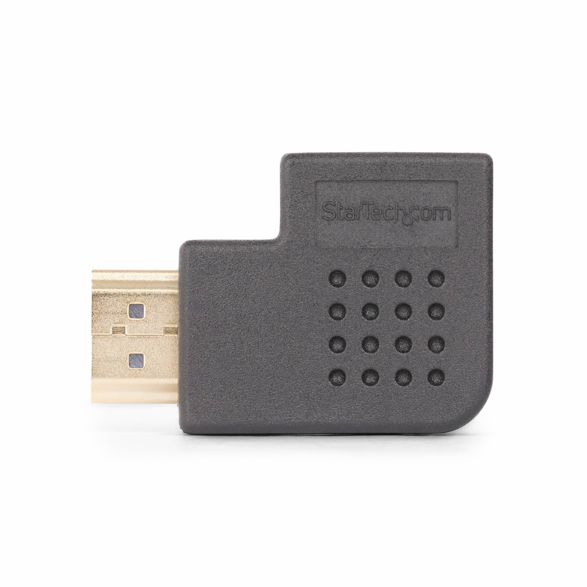 StarTech.com Right Angle HDMI 2.0 Adapter, 90-Degree HDMI Port Saver, M/F