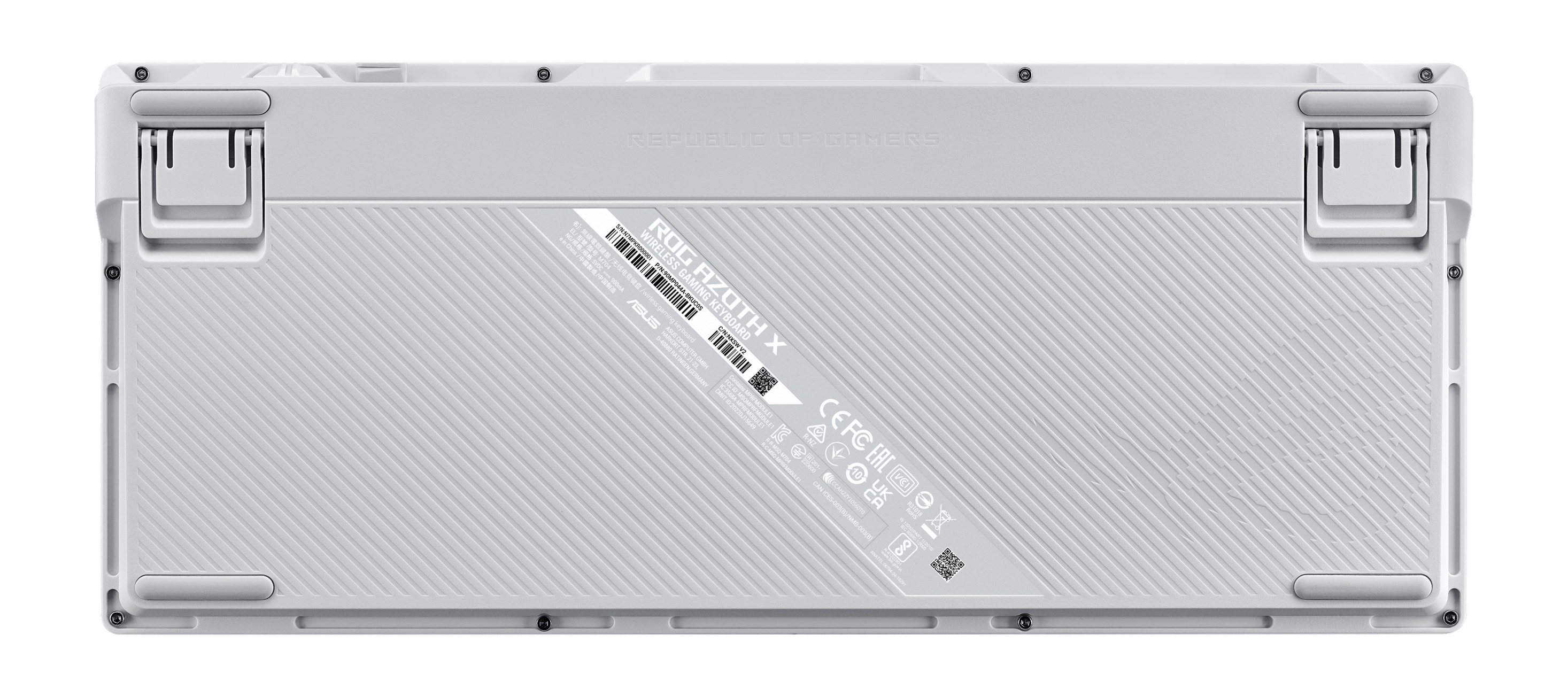 ASUS ROG Azoth X tastiera Gaming USB + RF Wireless + Bluetooth QWERTZ Bianco