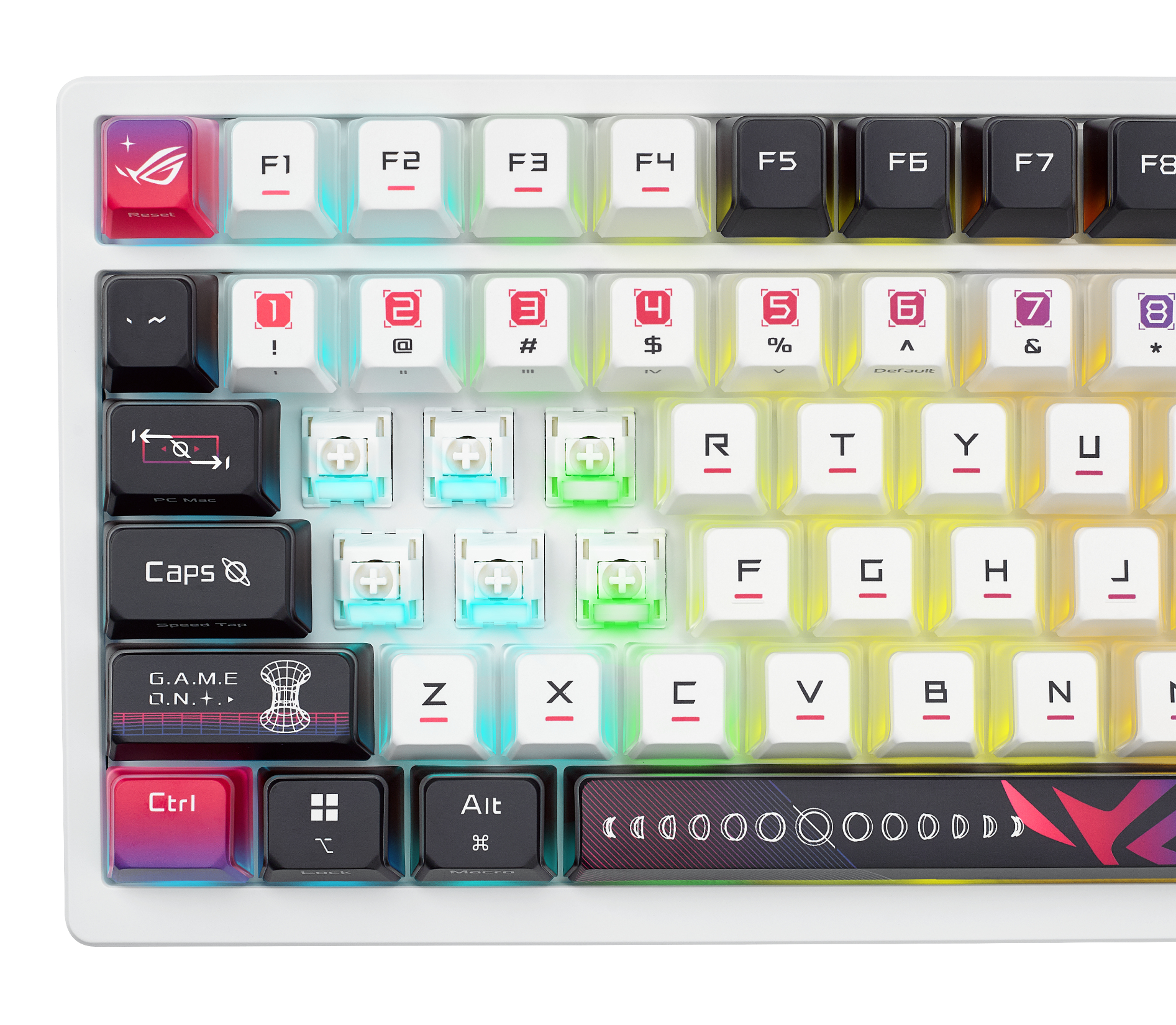 ASUS ROG Azoth X tastiera Gaming USB + RF Wireless + Bluetooth QWERTZ Bianco