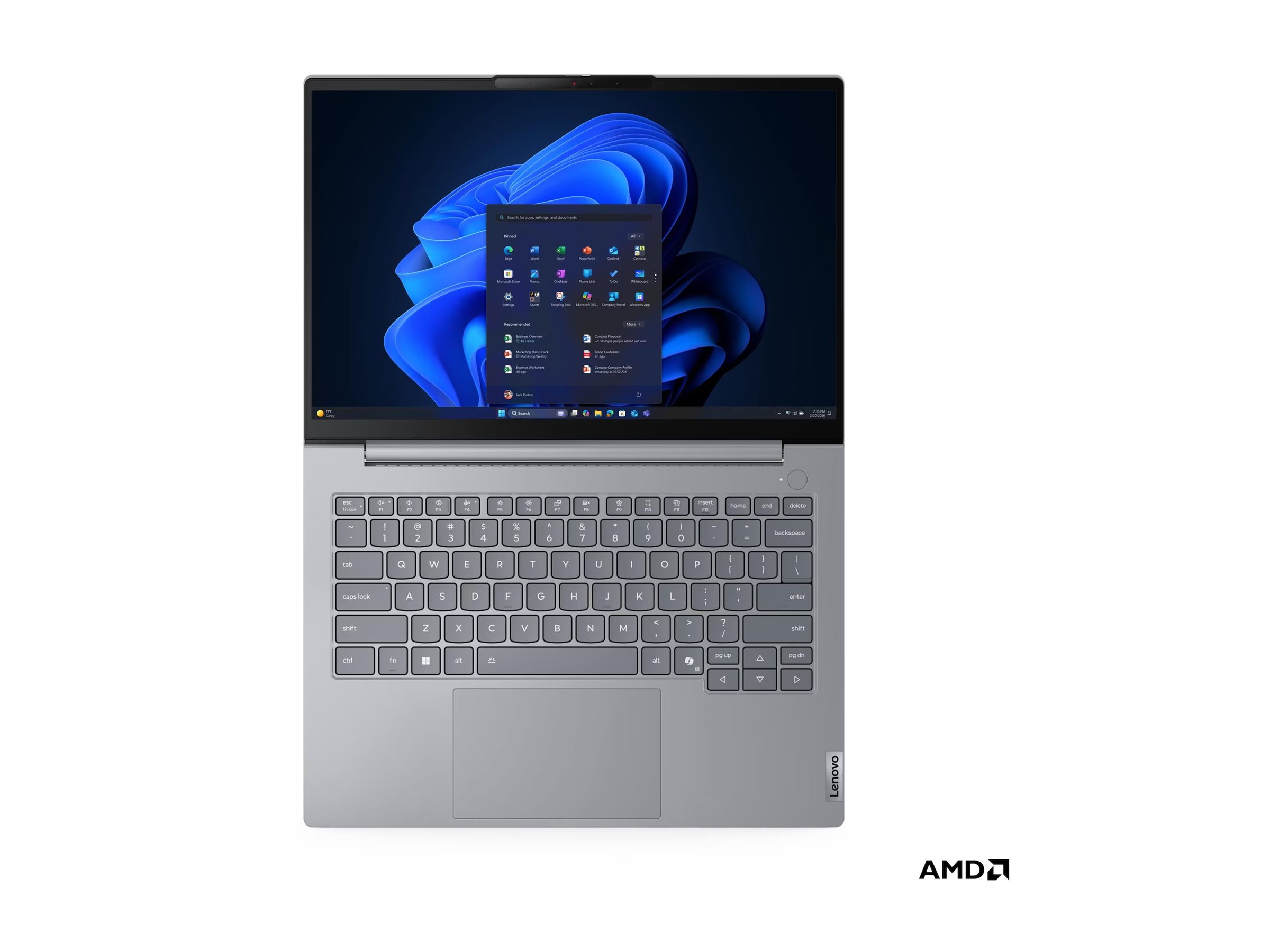 Lenovo ThinkBook 14 G9 AHP AMD Ryzen 5 220 Port�til 35,6 cm (14) WUXGA 16 GB DDR5-SDRAM 512 GB SSD Wi-Fi 7 (802.11be) Windows 11 Pro Alem�n Gris