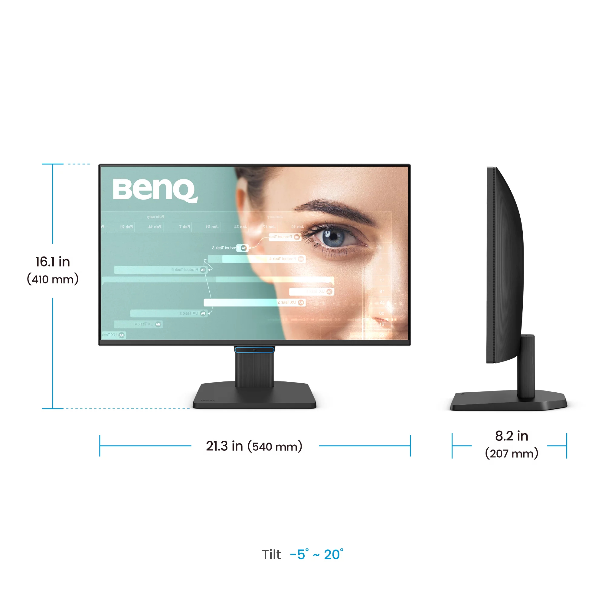 BenQ GW2490C pantalla para PC 60,5 cm (23.8) 1920 x 1080 Pixeles Full HD Negro