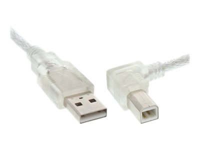 InLine 0.5m USB 2.0 AM/BM cble USB 0,5 m USB A USB B Transparent