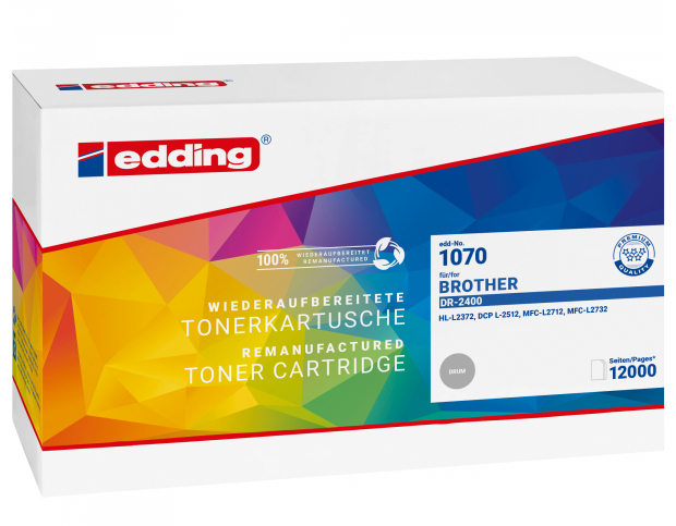 EDDING EDD-1070 schwarz Trommel kompatibel zu brother DR-2400 - Kompatibel - Tonereinheit