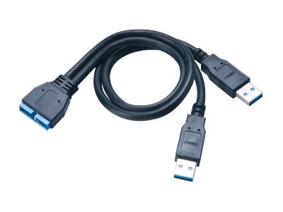 Akasa AK-CBUB12-30BK - Interner und externer USB-Adapter - 19-poliger USB 3.0 Kopf (W)