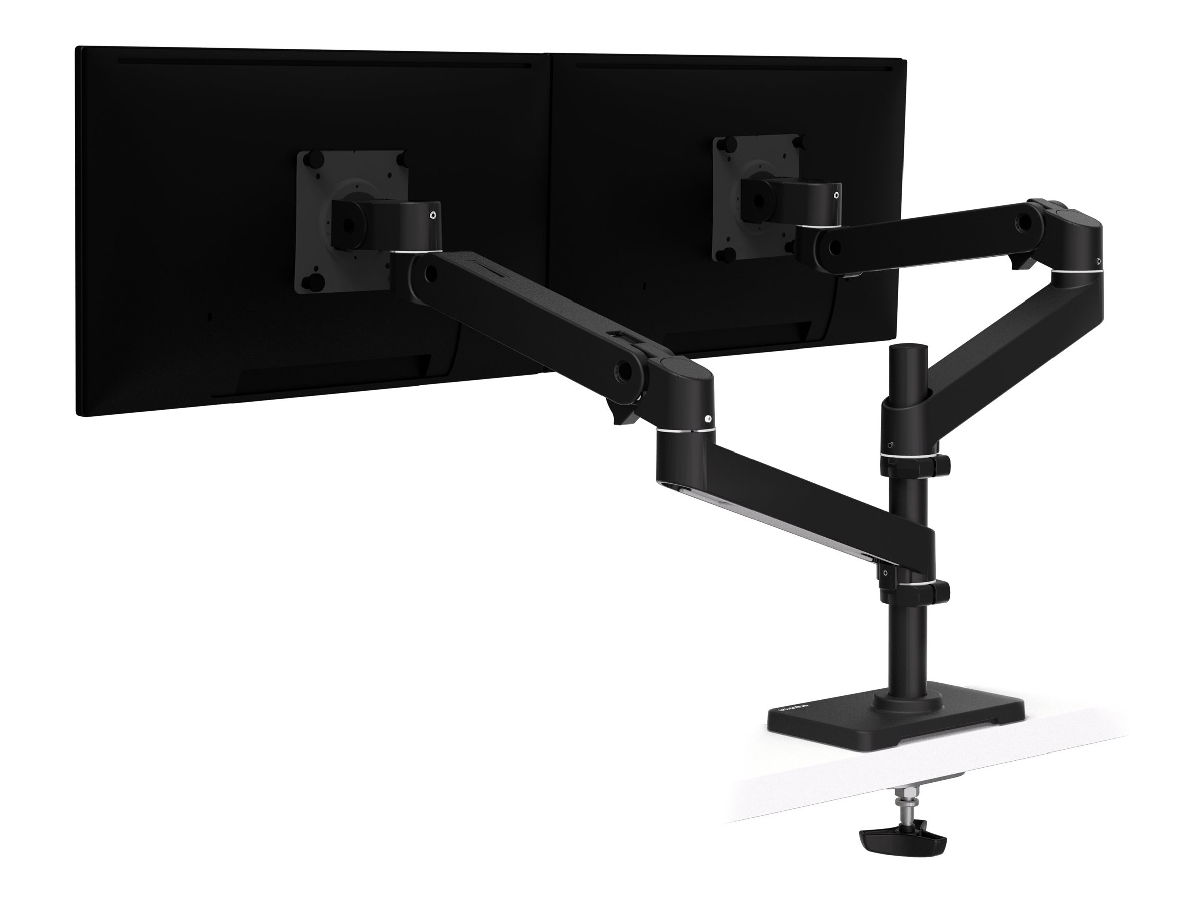 Ergotron LX Pro - Befestigungskit (Doppelarm) - fr 2 LCD-Displays - grommet mount - Aluminium - Schwarz - Bildschirmgre: bis zu 61 cm (bis zu 24 Zoll)