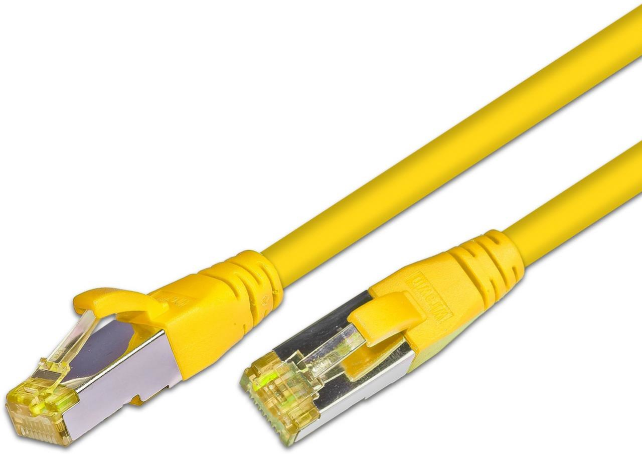 Wirewin S/FTP CAT6A 7.5m c�ble de r�seau Jaune 7,5 m S/FTP (S-STP) Rond