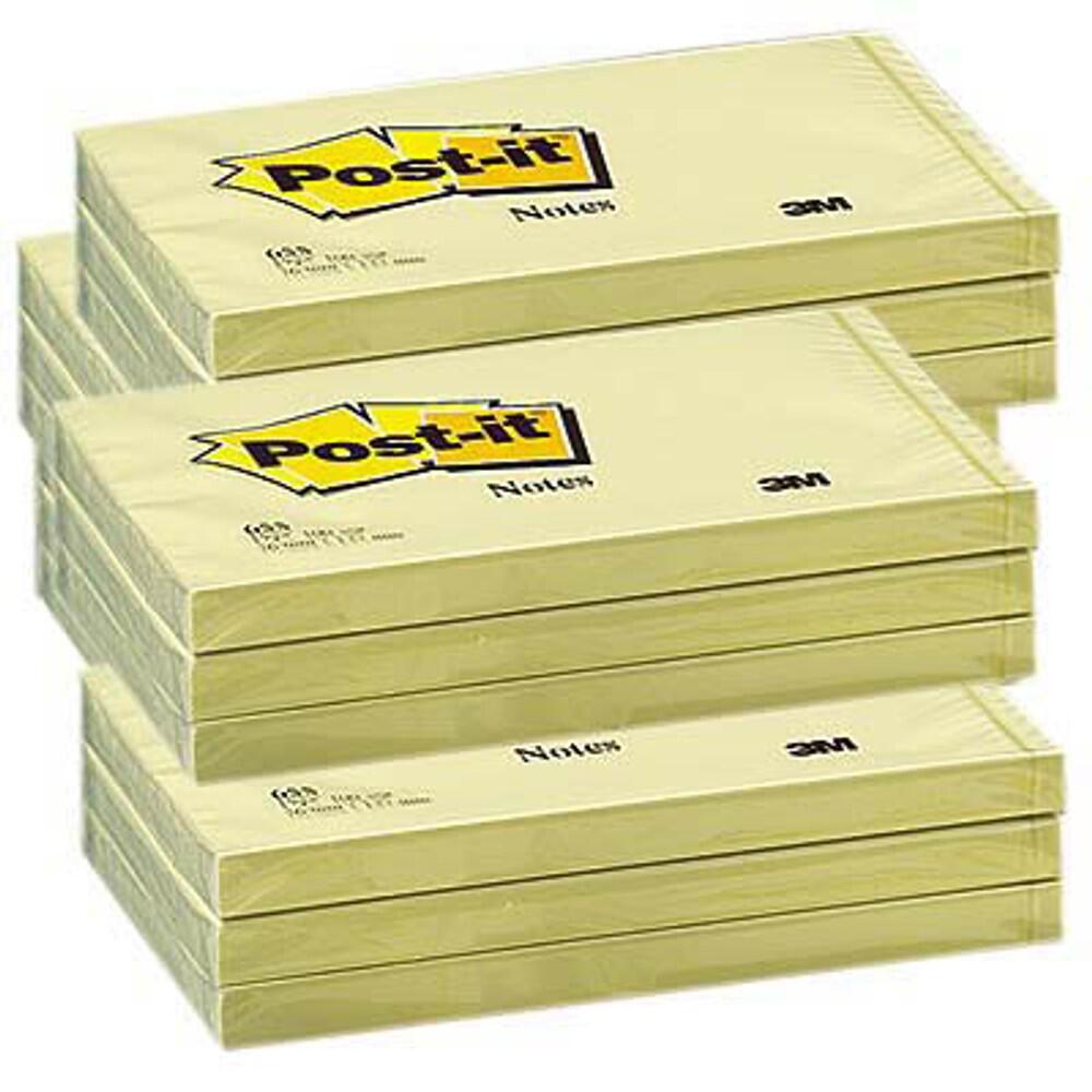 3M Post-It 655-CY - Rechteck - Gelb - Papier - PEFC - 127 mm - 76 mm