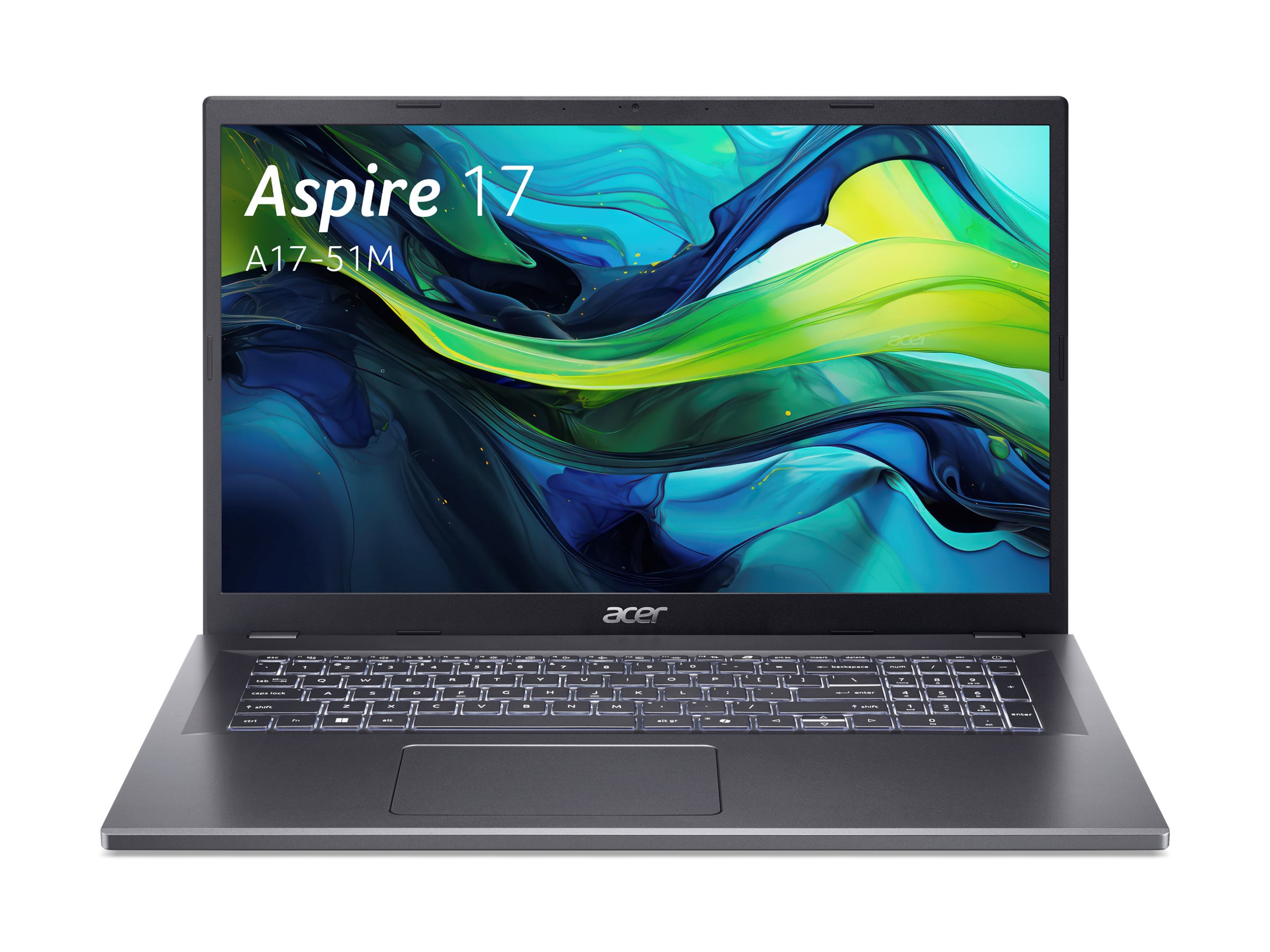 Acer Aspire 17 A17-51M - Intel Core 5 120U / 1.4 GHz - Win 11 Home - Intel Graphics - 16 GB RAM - 1.024 TB SSD NVMe - 43.9 cm (17.3)