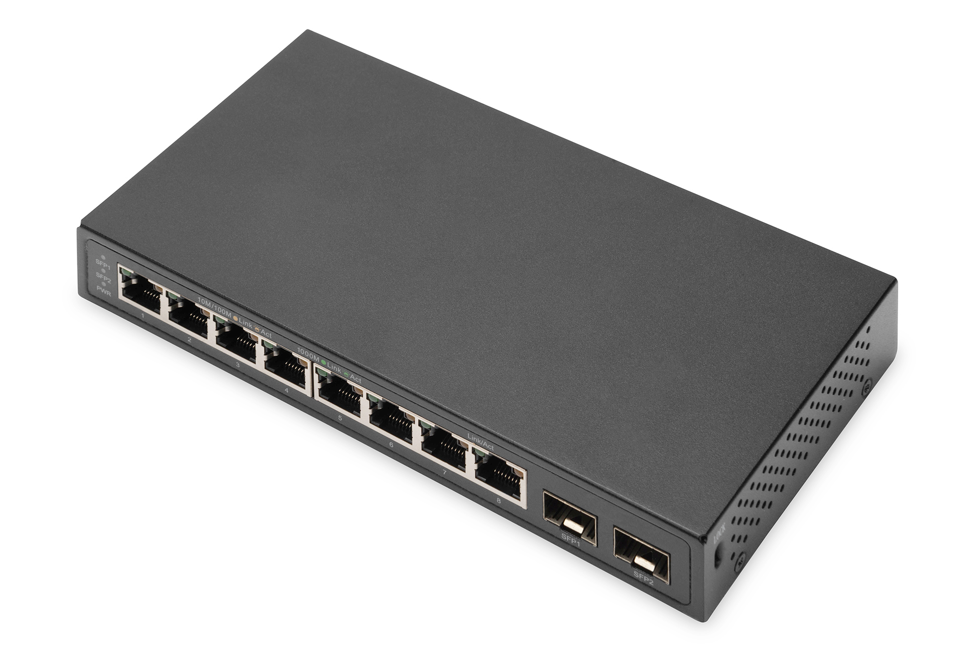 Digitus 8 puertos Gigabit + 2 puertos Gigabit SFP