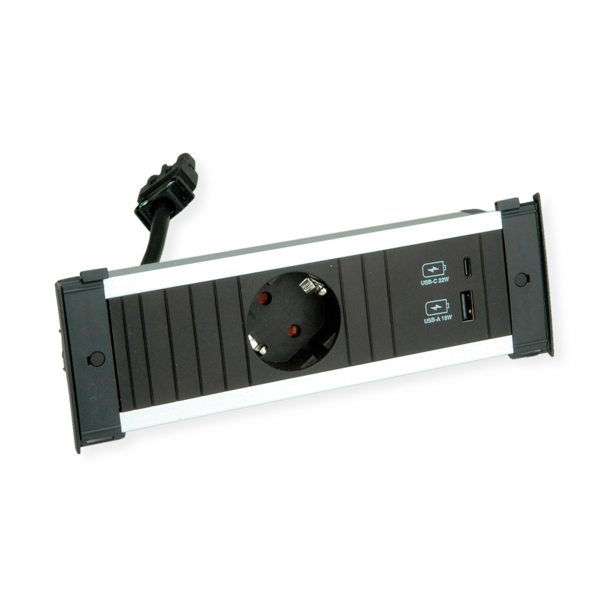 Bachmann KAPSA S 1xCEE7/3 1xUSB A&C 22W 0.2m GST18