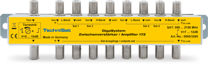 TechniSat GigaSystem 17ZR - RF-Verstrker - Silber