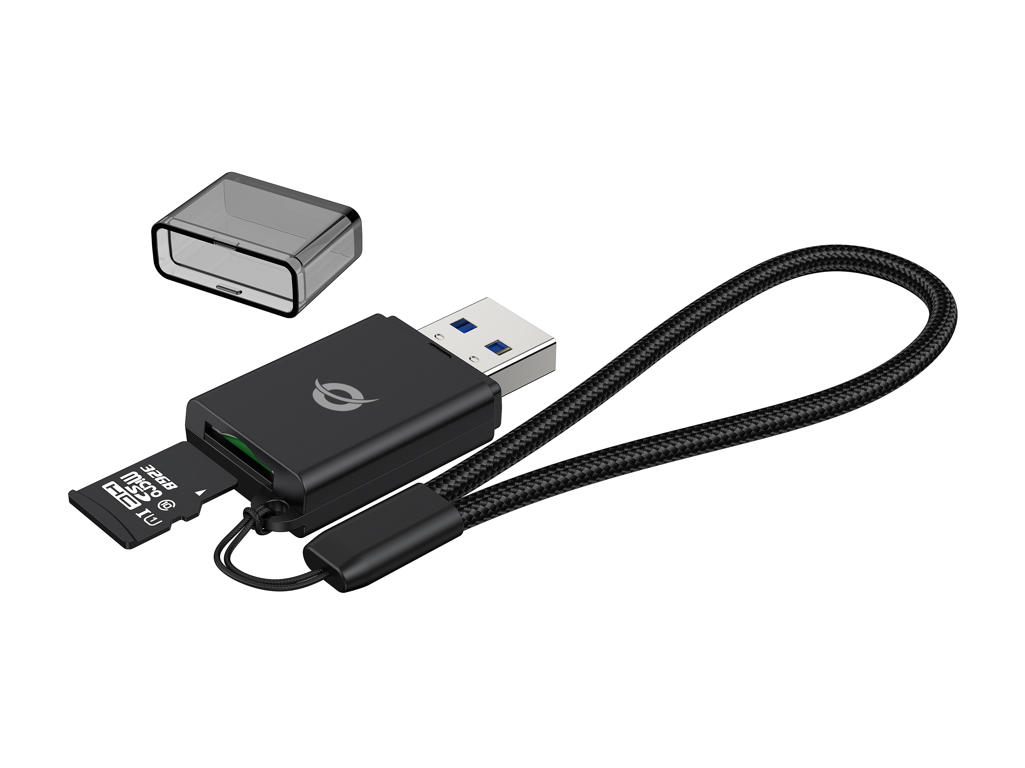 Conceptronic BIAN07B TF/MicroSD 3.0 Card Reader, UHS-I, USB 3.0, 5Gbps