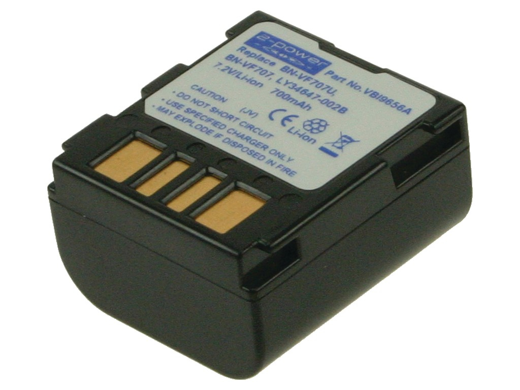 2-Power VBI9656A Batteria per fotocamera/videocamera Ioni di Litio 750 mAh