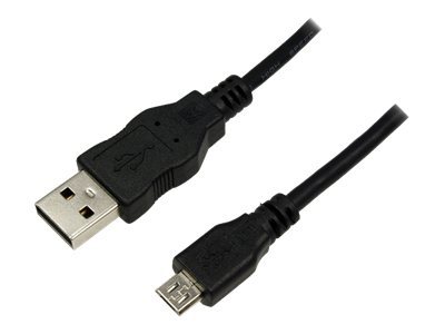 LogiLink 3m USB A-USB Micro B cavo USB USB 2.0 Micro-USB B Nero