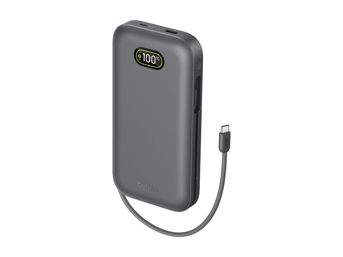 Belkin UltraCharge Pro - Powerbank - 27000 mAh - 140 Watt - Fast Charge, QC - 2 Ausgabeanschlussstellen (USB, USB-C)