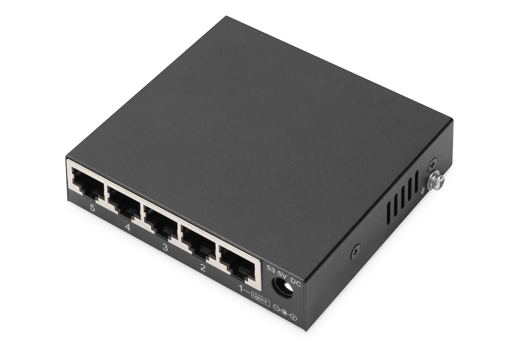 DIGITUS Fast Ethernet PoE Switch 4-port PoE + 1-port uplink, 60W PoE Budget