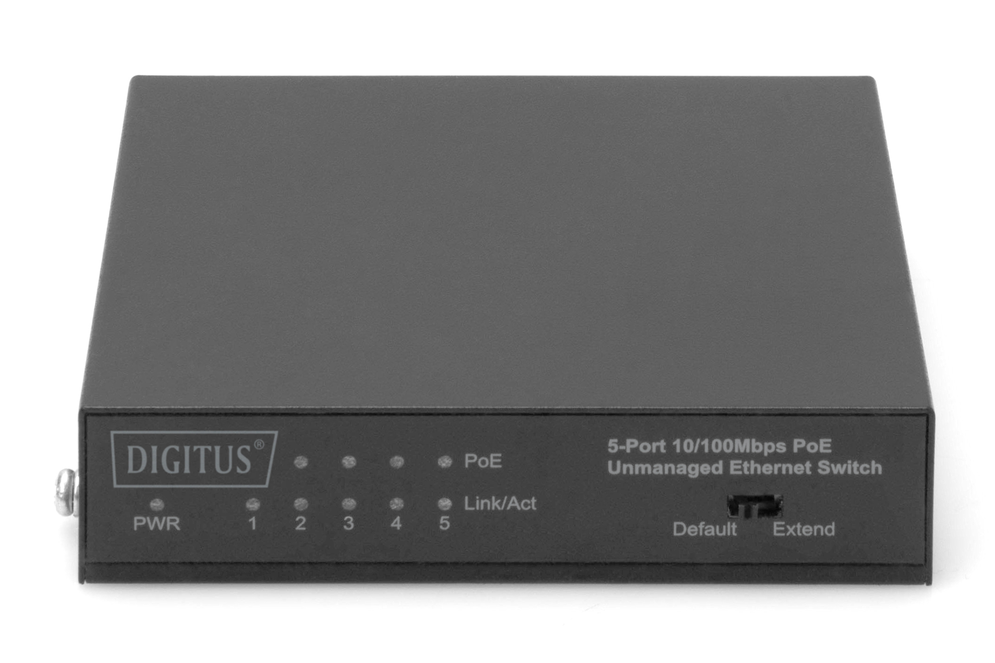 DIGITUS Fast Ethernet PoE Switch 4-port PoE + 1-port uplink, 60W PoE Budget