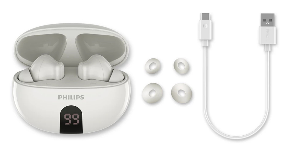 Philips TAT2520WT - True Wireless-Kopfh�rer mit Mikrofon