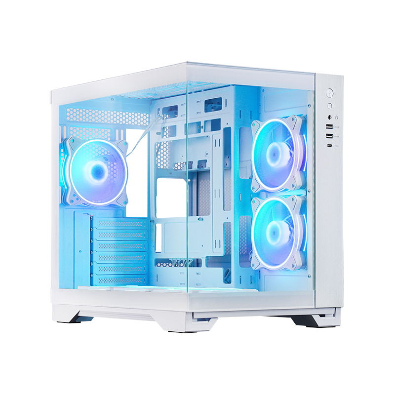 Chieftec GM-30W-TG-OP computer case Cubo Bianco