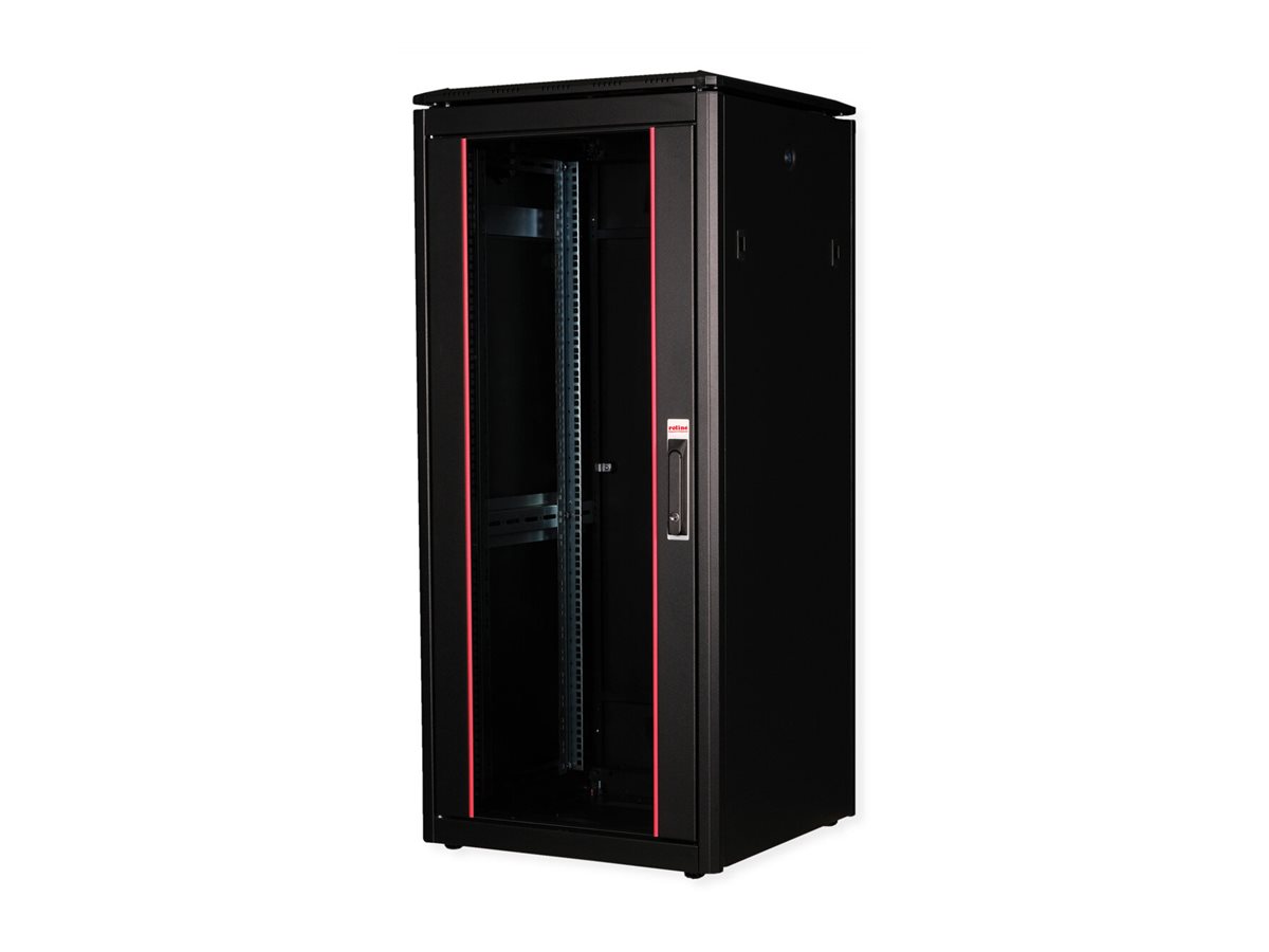 ROLINE 19-inch Network Cabinet Pro 26 U, 600x600 WxD Glass door black