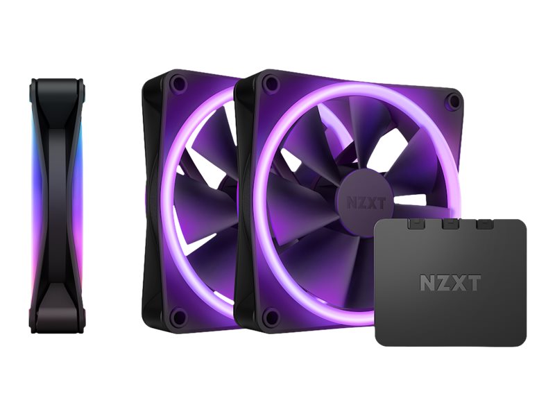 NZXT F120 RGB DUO Triple Pack Boitier PC Ventilateur 12 cm Noir 3 pi�ce(s)