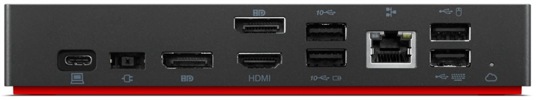 Lenovo 40B20135DK laptop dock/port replicator Wired USB 3.2 Gen 1 (3.1 Gen 1) Type-C Black
