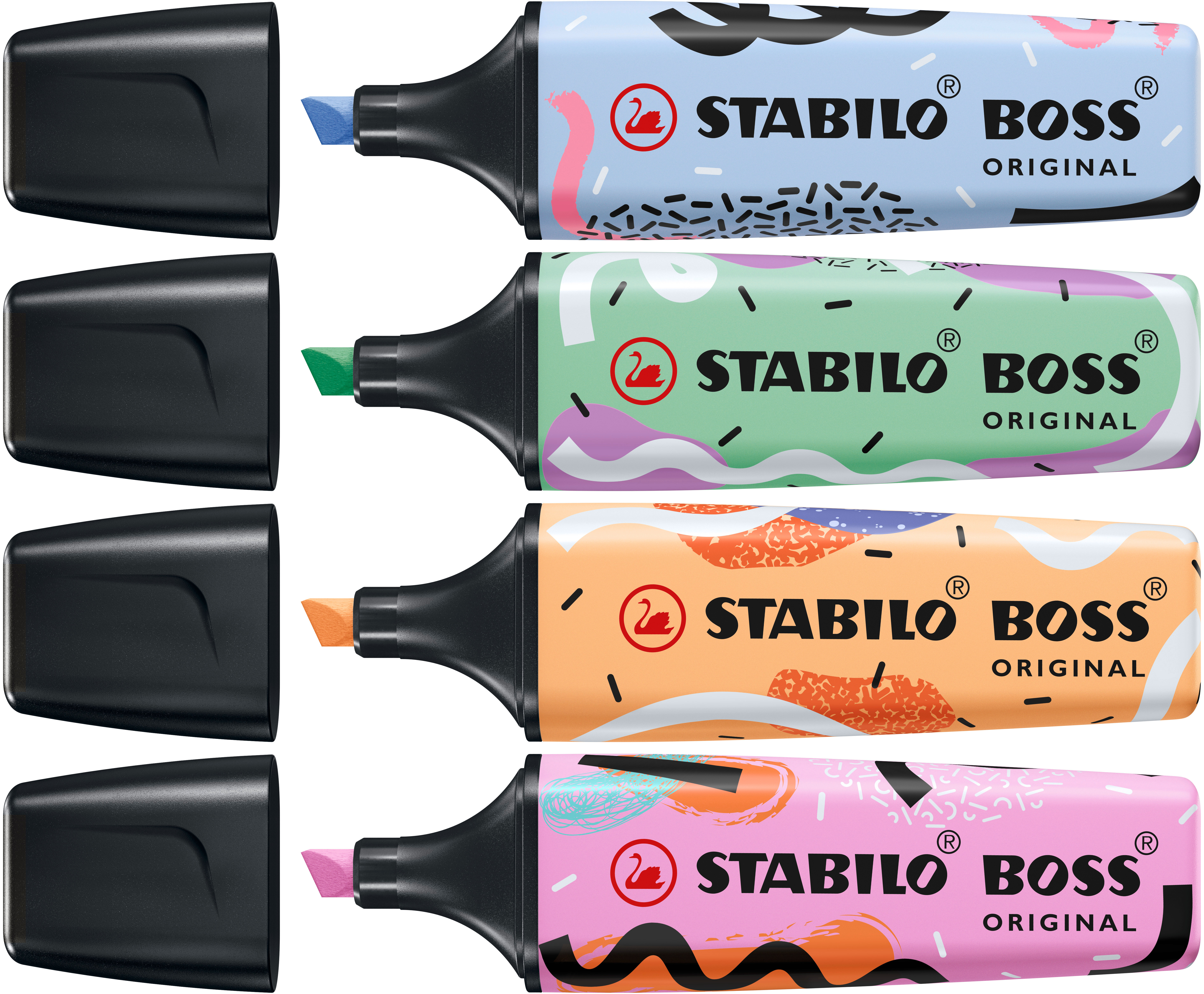 STABILO 70/6-2  STABILO Boss Original Pastel marqueur 6 pièce(s) Pointe  biseautée Lilas, Menthe, Pêche, Rose, Turquoise, Jaune