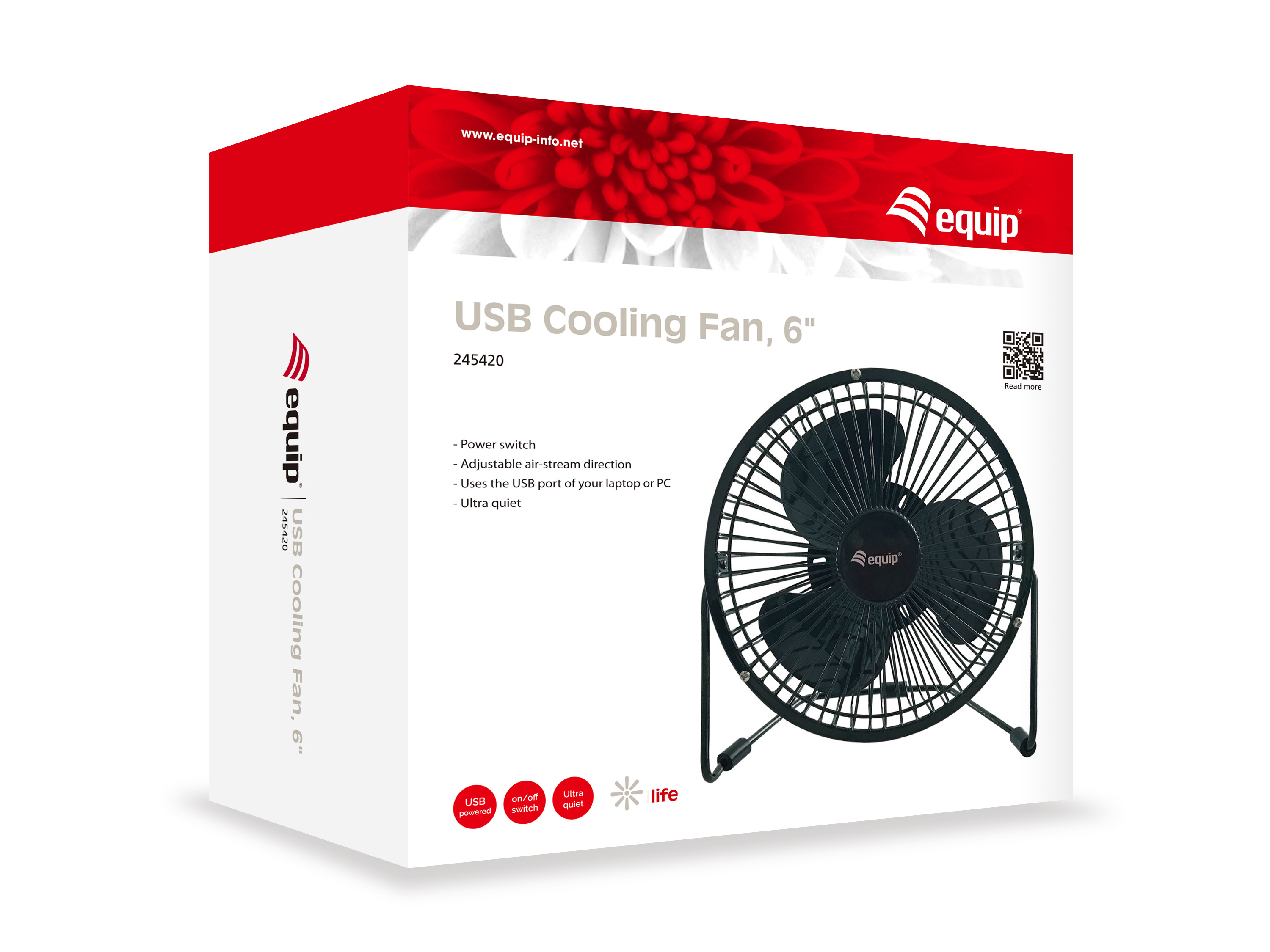 Equip 245420 ventilateur Noir