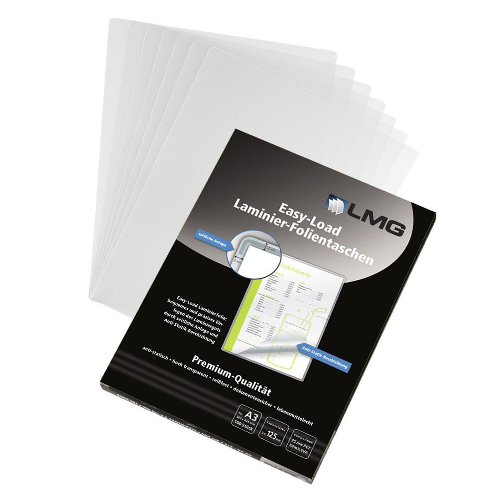 LMG Signaltechnologie 100 LMG Laminierfolien glnzend fr A3