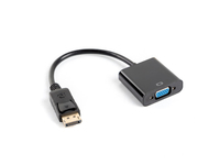 Lanberg AD-0002-BK - 0,2 m - VGA (D-Sub) - DisplayPort - Mnnlich - Weiblich - 1.1a