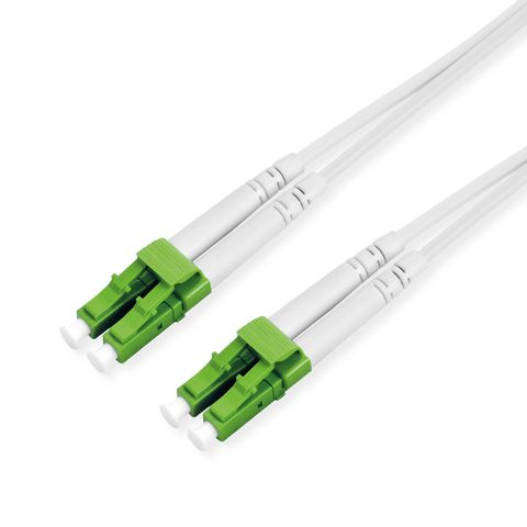Secomp 21.15.8631 c�ble de fibre optique 2 m 2x LC LC/APC OS2 Blanc