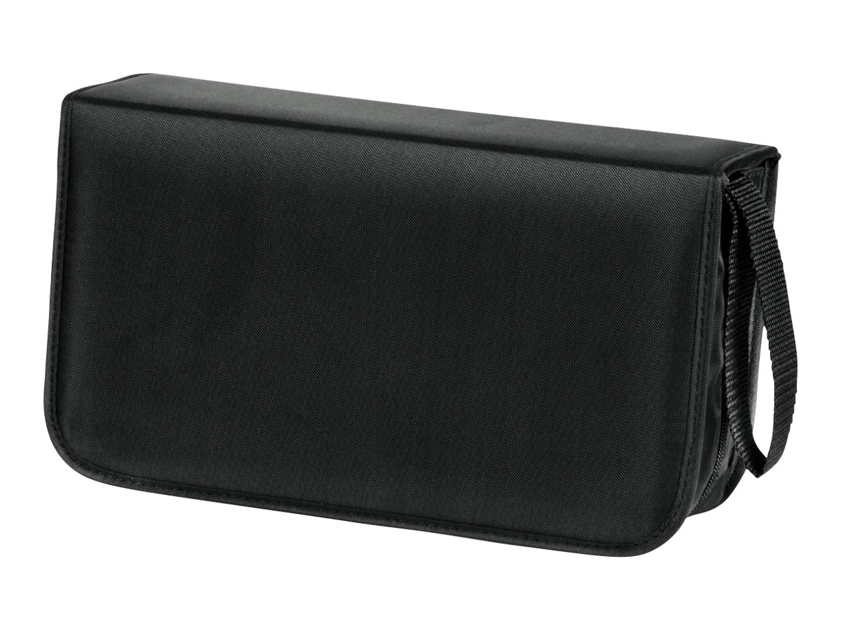 Hama CD Wallet Nylon 120, black 120 disques Noir