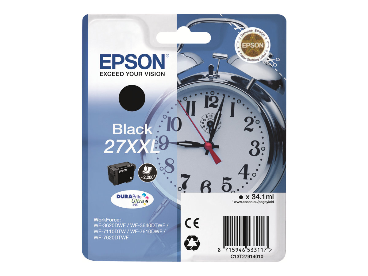 Epson 27XXL - 34.1 ml - XL - Schwarz - Original