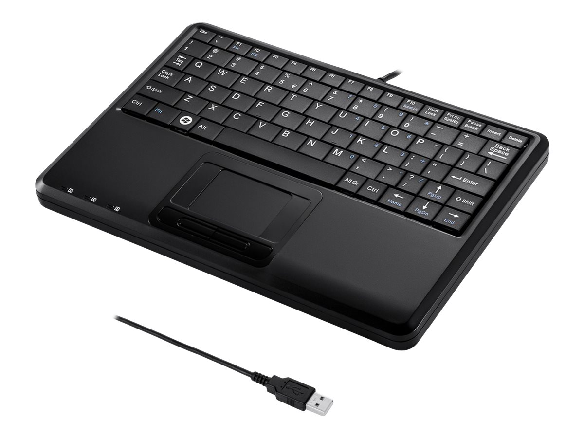 Perixx PERIBOARD-510H Plus keyboard Universal USB Spanish Black