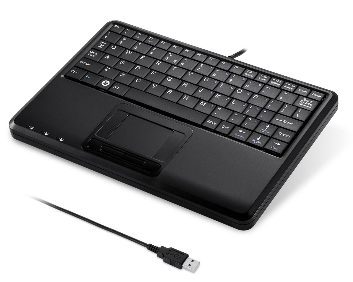 Perixx PERIBOARD-510H Plus keyboard Universal USB Spanish Black