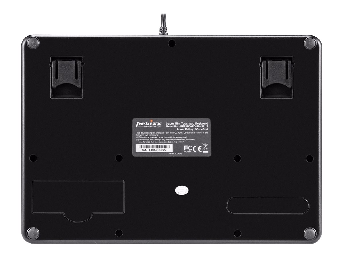 Perixx PERIBOARD-510H Plus keyboard Universal USB Spanish Black