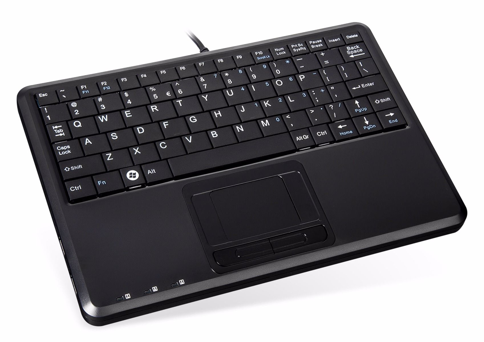 Perixx PERIBOARD-510H Plus keyboard Universal USB Spanish Black