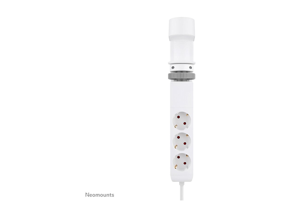 Neomounts DS22-840WH6 Regleta de sobremesa con abrazadera y puertos USB-C y USB-A - carga rpida