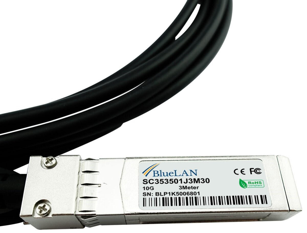 BlueOptics Netgate SFP-10G-CU-1M-NE kompatibles BlueLAN DAC SFP+ SC353501J1M30