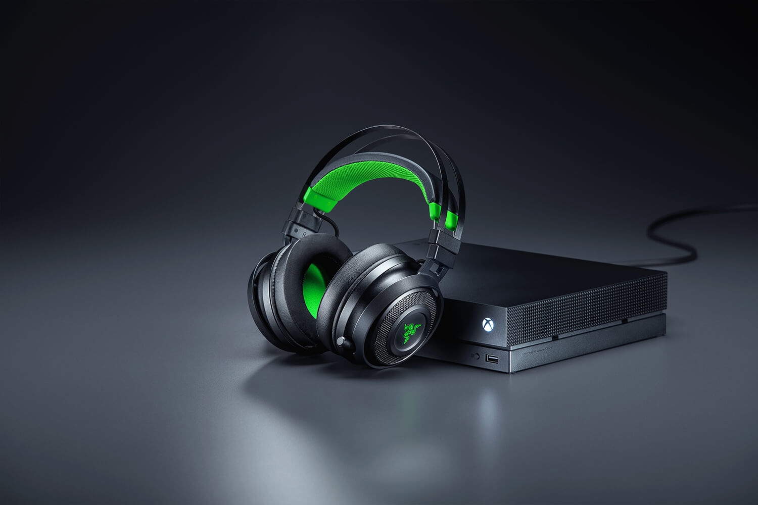 Razer Nari Ultimate XBox One Auriculares Inalmbrico Diadema Juego Negro, Verde