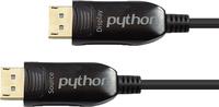 Python GC-M0180 cable DisplayPort 100 m Negro