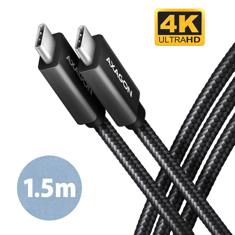 Axagon BUCM32-CM15AB cble USB USB 3.2 Gen 2x2 1,5 m USB C Noir