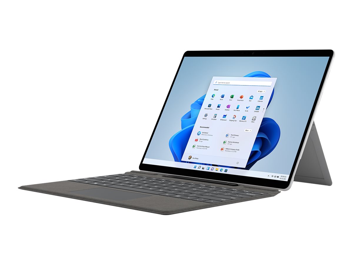 Microsoft Surface Typecover Alcantara with pen storage/ With pen Platinum Pro 8 & X & 9
