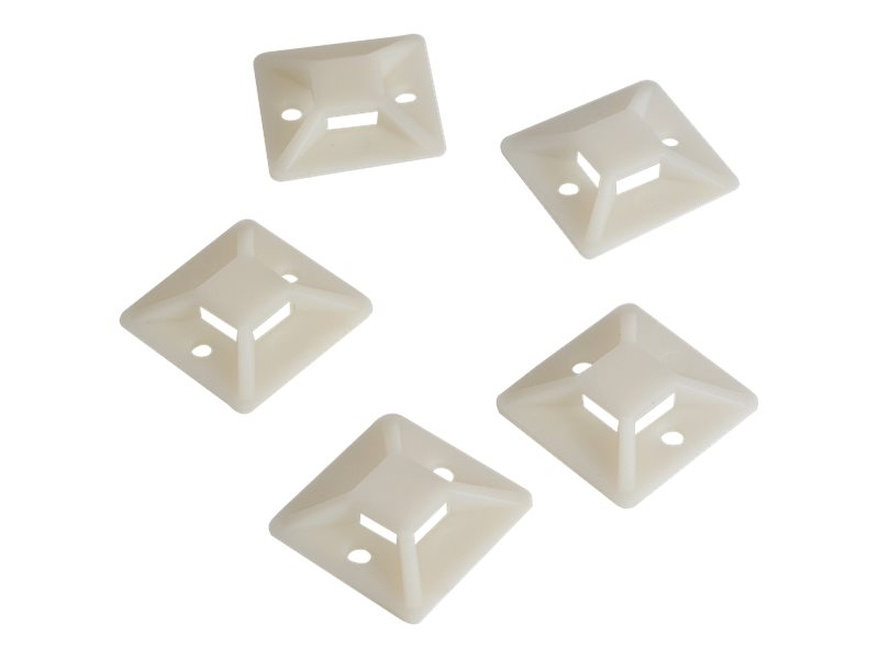 LogiLink Kabelbinderhalterung - Natur (Packung mit 100)