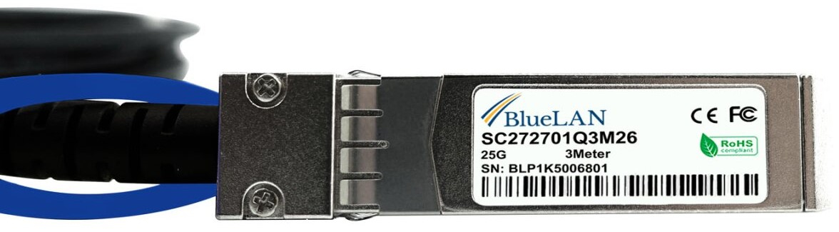 BlueOptics SFP28-DAC-3M kompatibles BlueLAN DAC SFP28 SC272701Q3M26