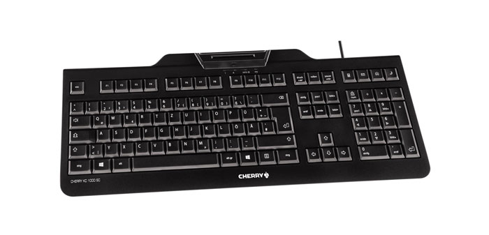 CHERRY KC 1000 SC clavier USB QWERTZ Suisse Noir